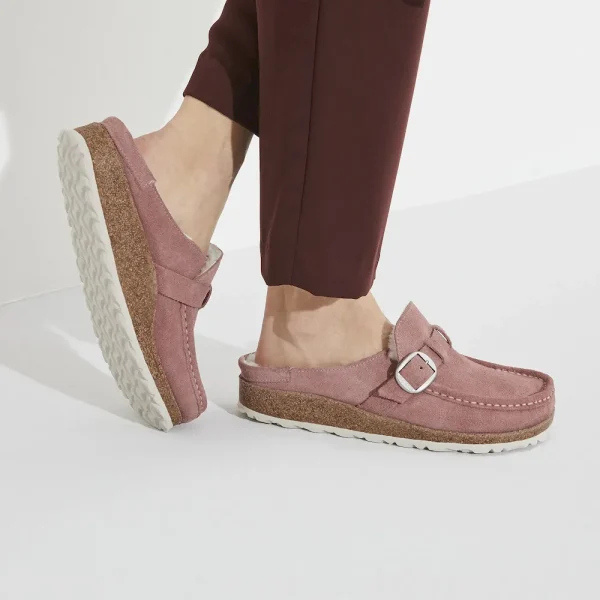 Buckley Shearling Suede Leather Pink Clay - Image 3
