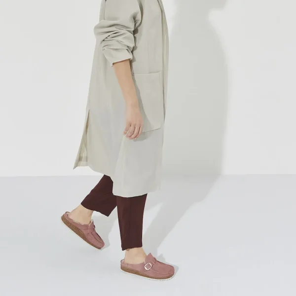 Buckley Shearling Suede Leather Pink Clay - Image 2