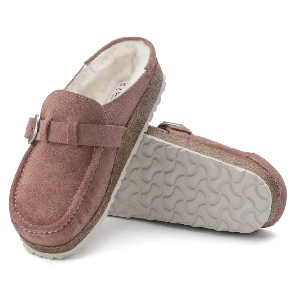 Buckley Shearling Suede Leather Pink Clay - Image 4