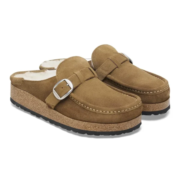 Buckley Shearling Suede Leather Dark Tea - Image 4