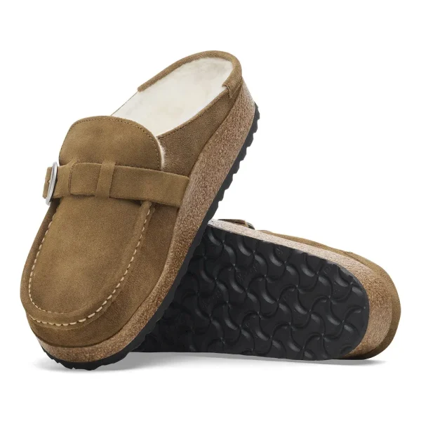 Buckley Shearling Suede Leather Dark Tea - Image 2