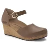 Mary Ring-Buckle Oiled Leather Cognac