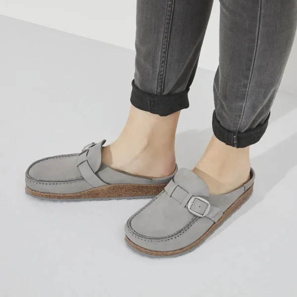 Buckley Nubuck Leather Dove Gray - Image 3
