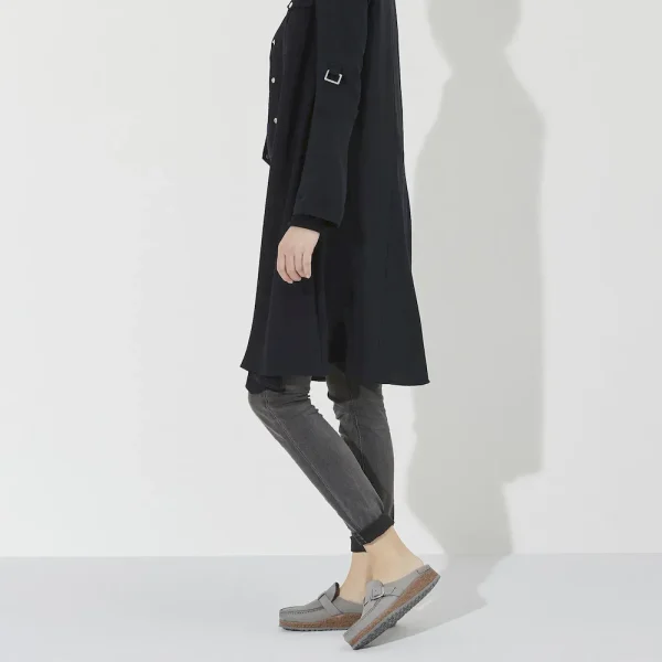 Buckley Nubuck Leather Dove Gray - Image 2