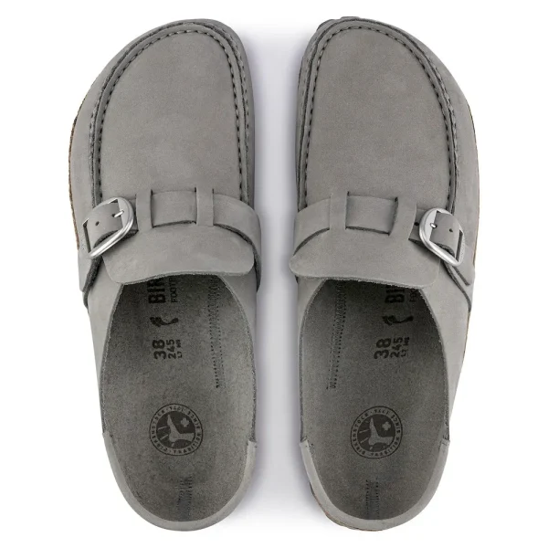 Buckley Nubuck Leather Dove Gray - Image 5