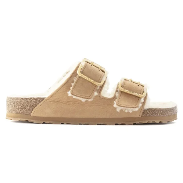 Arizona Bold Shearling Nubuck Leather Cognac - Image 7
