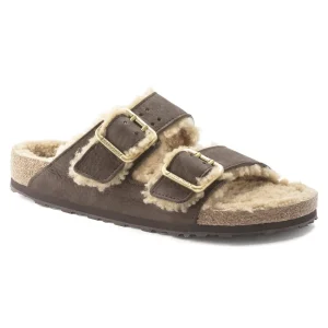 Arizona Bold Shearling Nubuck Leather Espresso