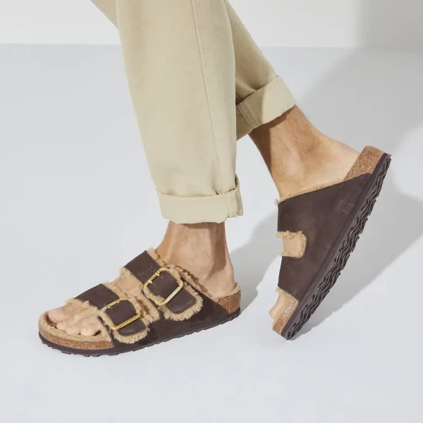 Arizona Bold Shearling Nubuck Leather Espresso - Image 3