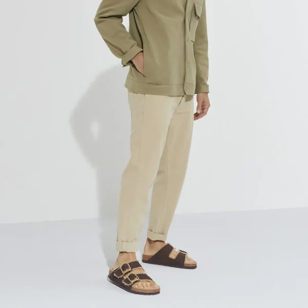 Arizona Bold Shearling Nubuck Leather Espresso - Image 2