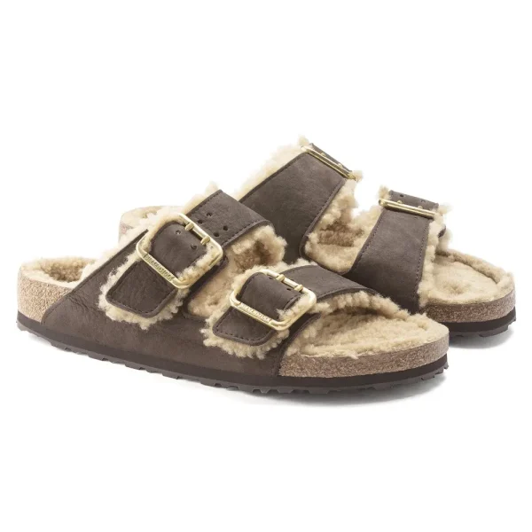 Arizona Bold Shearling Nubuck Leather Espresso - Image 6