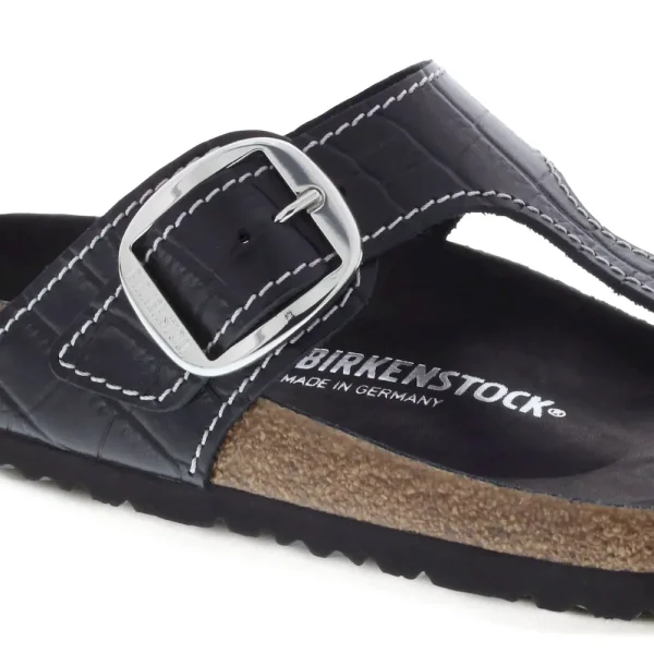 Gizeh Big Buckle Natural Leather Patent Black - Image 6