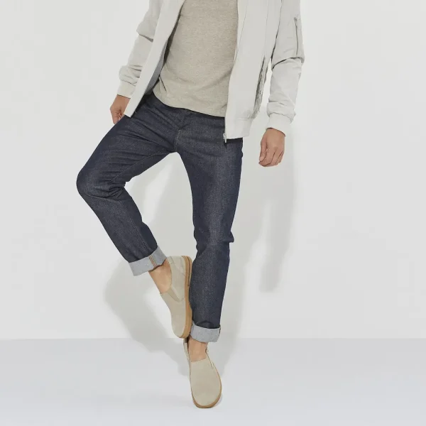 Oswego Suede Leather Grained Sandcastle - Image 3