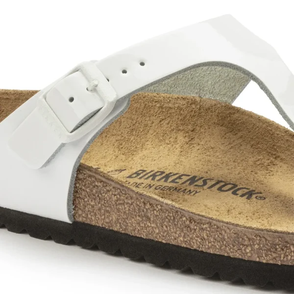 Gizeh Natural Leather Patent Patent White - Image 8
