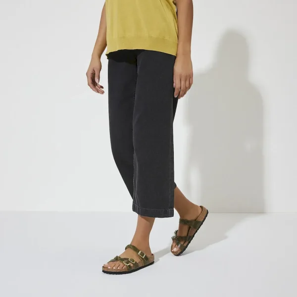 Franca Braided Oiled Leather Olive Green - Image 2