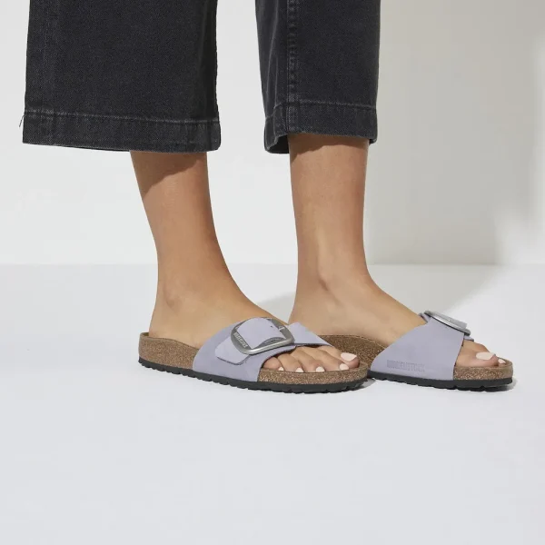 Madrid Big Buckle Nubuck Leather Purple Fog - Image 3
