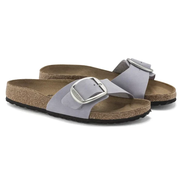 Madrid Big Buckle Nubuck Leather Purple Fog - Image 6