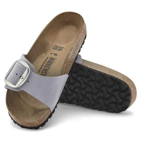 Madrid Big Buckle Nubuck Leather Purple Fog - Image 4