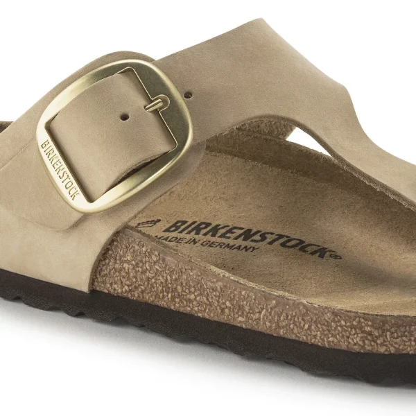 Gizeh Big Buckle Nubuck Leather Sandcastle - Image 8
