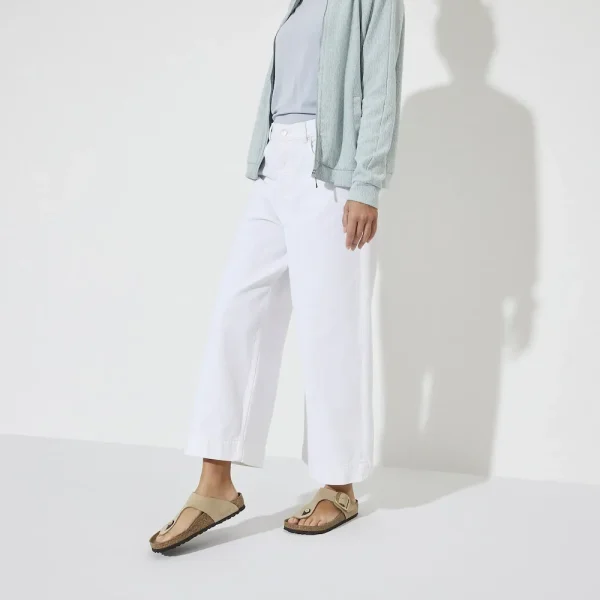 Gizeh Big Buckle Nubuck Leather Sandcastle - Image 2