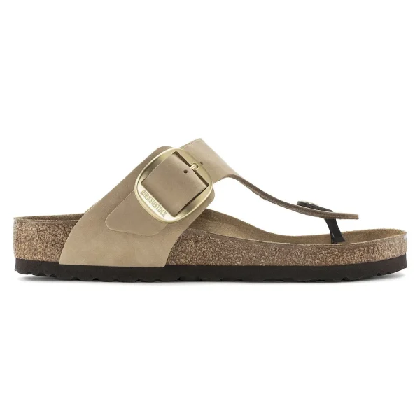 Gizeh Big Buckle Nubuck Leather Sandcastle - Image 7