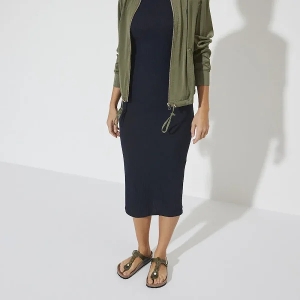 Gizeh Braided Oiled Leather Olive Green - Image 2