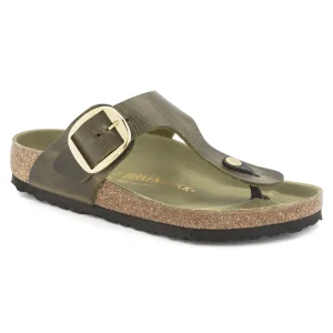 Gizeh Big Buckle Oiled Leather Olive Green