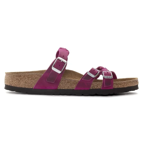 Franca Braided Oiled Leather Festival Fuchsia - Image 7