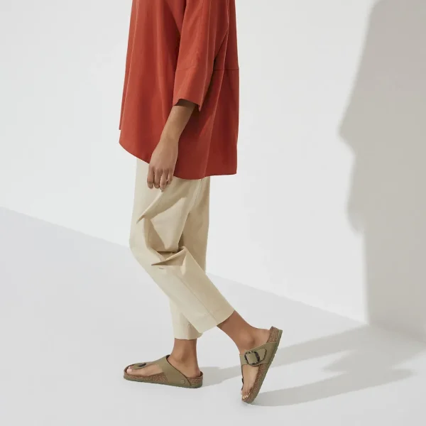 Gizeh Vegan Big Buckle Textile Faded Khaki - Image 2