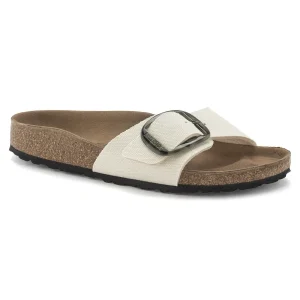 Madrid Vegan Big Buckle Textile Eggshell
