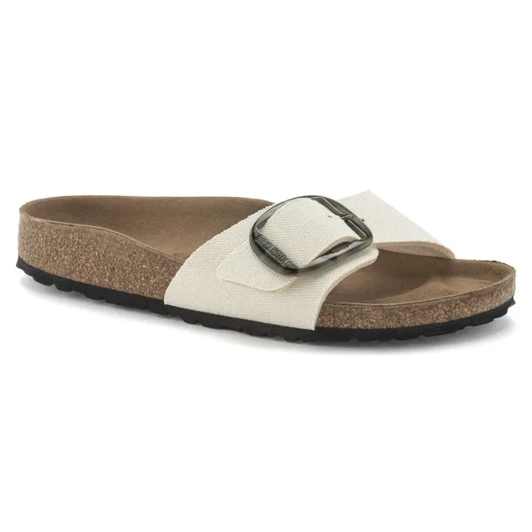 Madrid Vegan Big Buckle Textile Eggshell