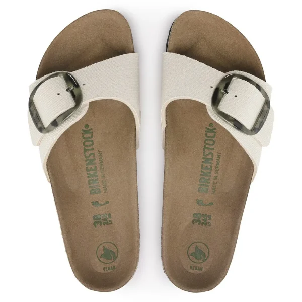 Madrid Vegan Big Buckle Textile Eggshell - Image 5