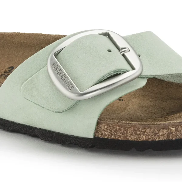 Madrid Big Buckle Nubuck Leather Matcha - Image 8