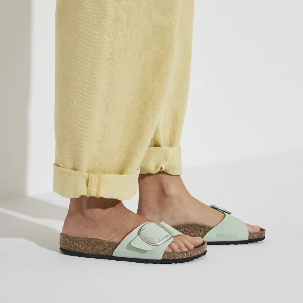 Madrid Big Buckle Nubuck Leather Matcha - Image 3