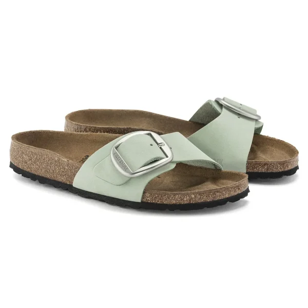 Madrid Big Buckle Nubuck Leather Matcha - Image 6