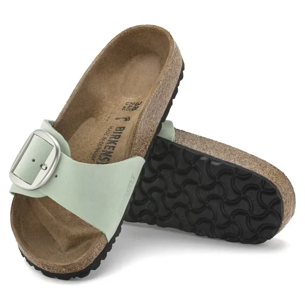 Madrid Big Buckle Nubuck Leather Matcha - Image 4