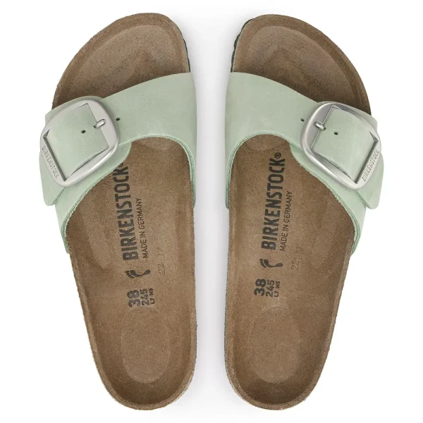 Madrid Big Buckle Nubuck Leather Matcha - Image 5