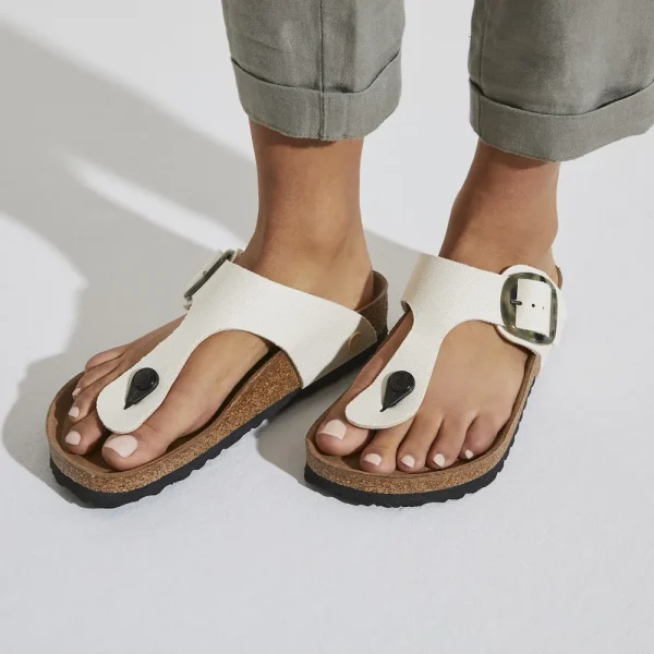 Gizeh Vegan Big Buckle Textile Eggshell - Image 3