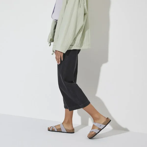 Mayari Soft Footbed Nubuck Leather Purple Fog - Image 3