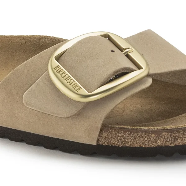 Madrid Big Buckle Nubuck Leather Sandcastle - Image 8