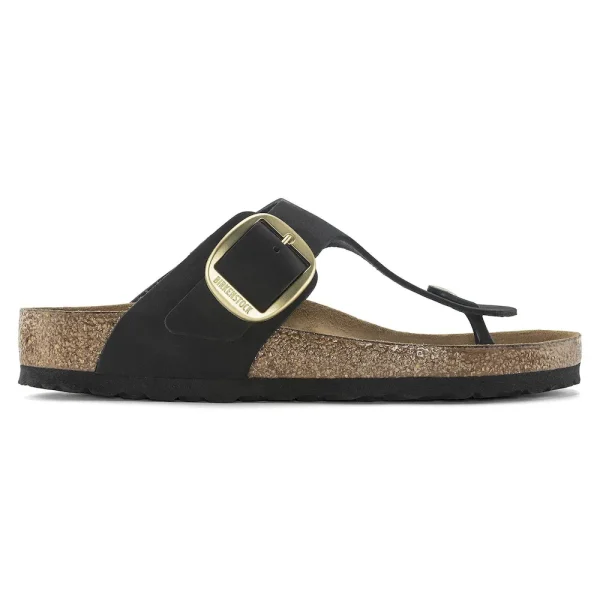 Gizeh Big Buckle Nubuck Leather Black - Image 7