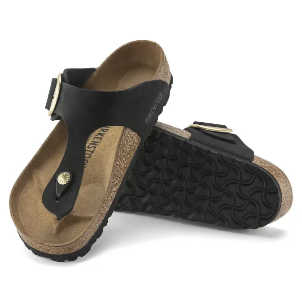 Gizeh Big Buckle Nubuck Leather Black - Image 4