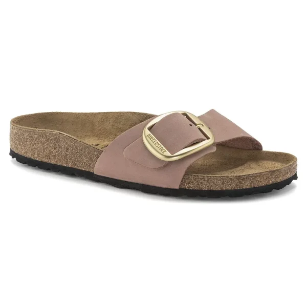 Madrid Big Buckle Nubuck Leather Old Rose
