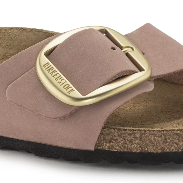 Madrid Big Buckle Nubuck Leather Old Rose - Image 8