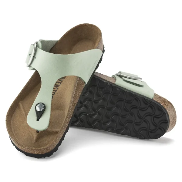 Gizeh Big Buckle Nubuck Leather Matcha - Image 4
