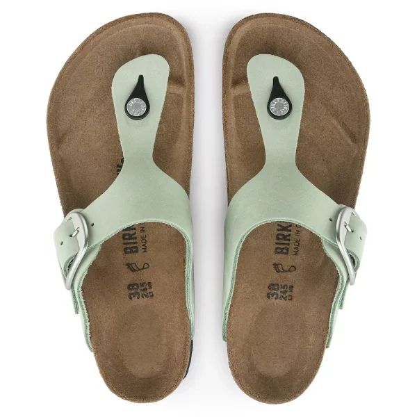 Gizeh Big Buckle Nubuck Leather Matcha - Image 5