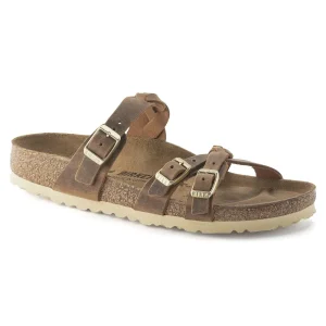 Franca Braided Oiled Leather Cognac