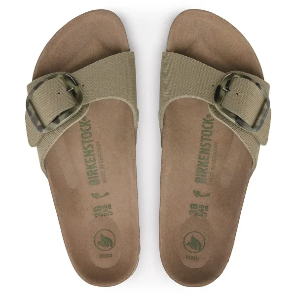 Madrid Vegan Big Buckle Textile Faded Khaki - Image 5
