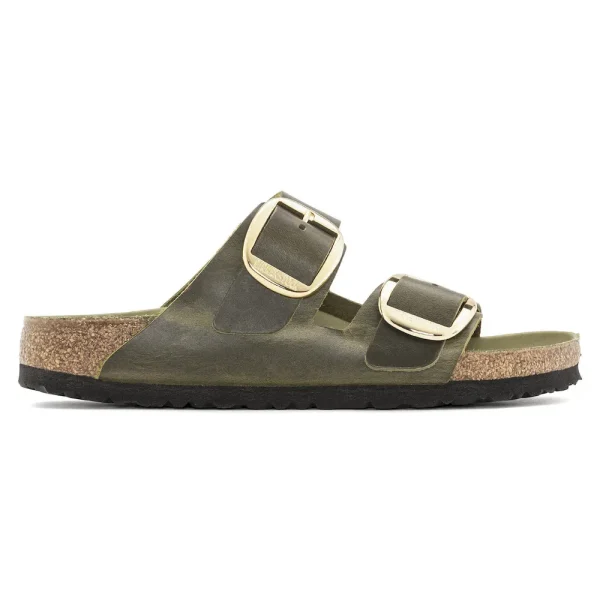 Arizona Big Buckle Oiled Leather Olive Green - Image 7
