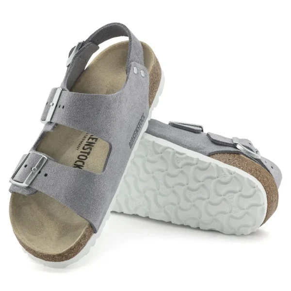 Milano Suede Leather Purple Fog - Image 4