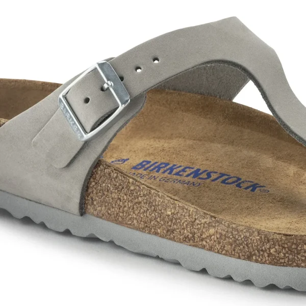Gizeh Soft Footbed Nubuck Leather Dove Gray - Image 8